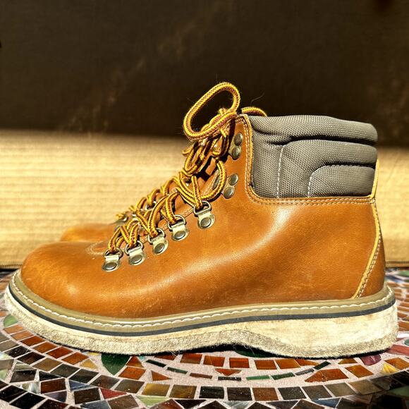 Simms Wading Shoe Fishing Boots Lace Up Leather Comfort Outdoor Brown US 7 main image 6